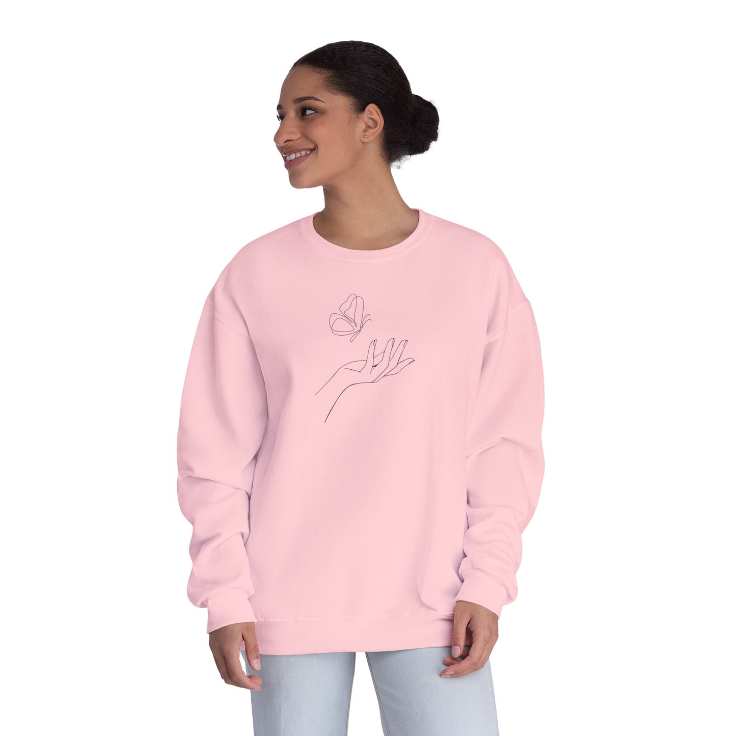 Sign of Hope 🫶🏻 | Cozy Sweatshirt with Message on Back
