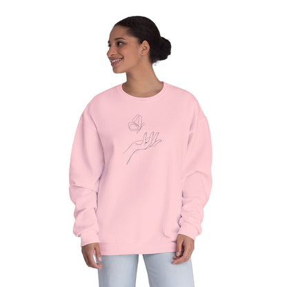 Sign of Hope 🫶🏻 | Cozy Sweatshirt with Message on Back