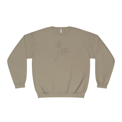 Sign of Hope 🫶🏻 | Cozy Sweatshirt with Message on Back