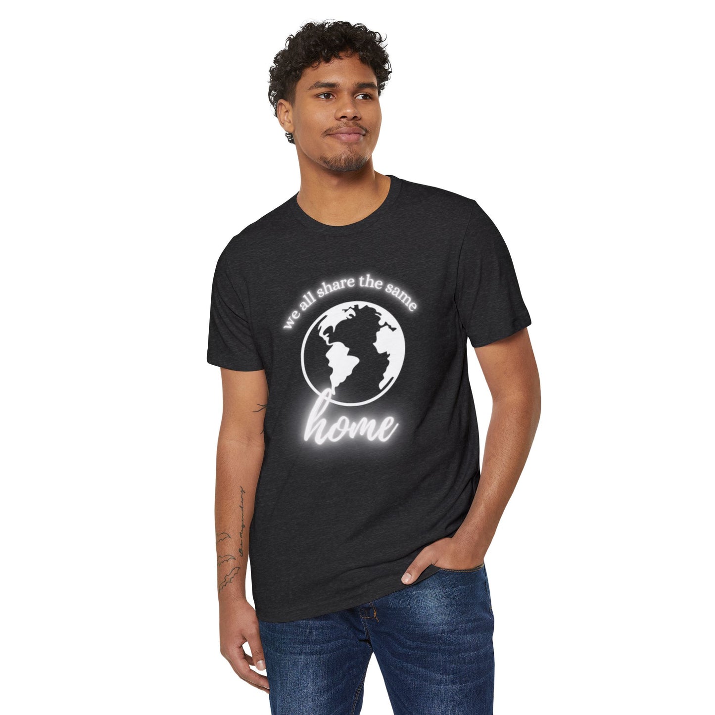 Eco-Friendly Unisex T-Shirt - 'We All Share the Same Home' 🌍 - Sustainable Fashion for Earth Lovers