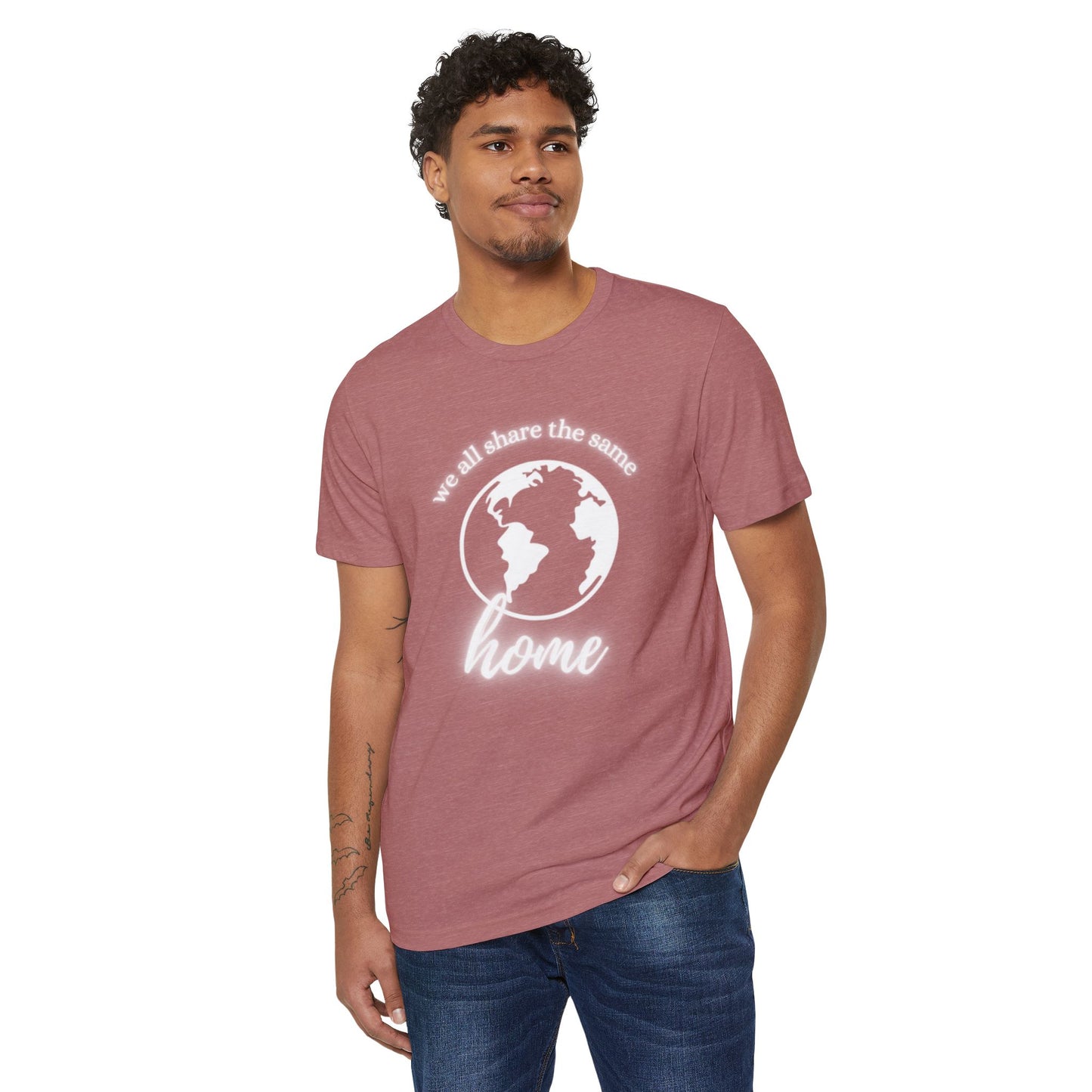 Eco-Friendly Unisex T-Shirt - 'We All Share the Same Home' 🌍 - Sustainable Fashion for Earth Lovers