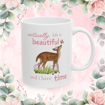 Life is Beautiful | Ceramic Mug 🌸