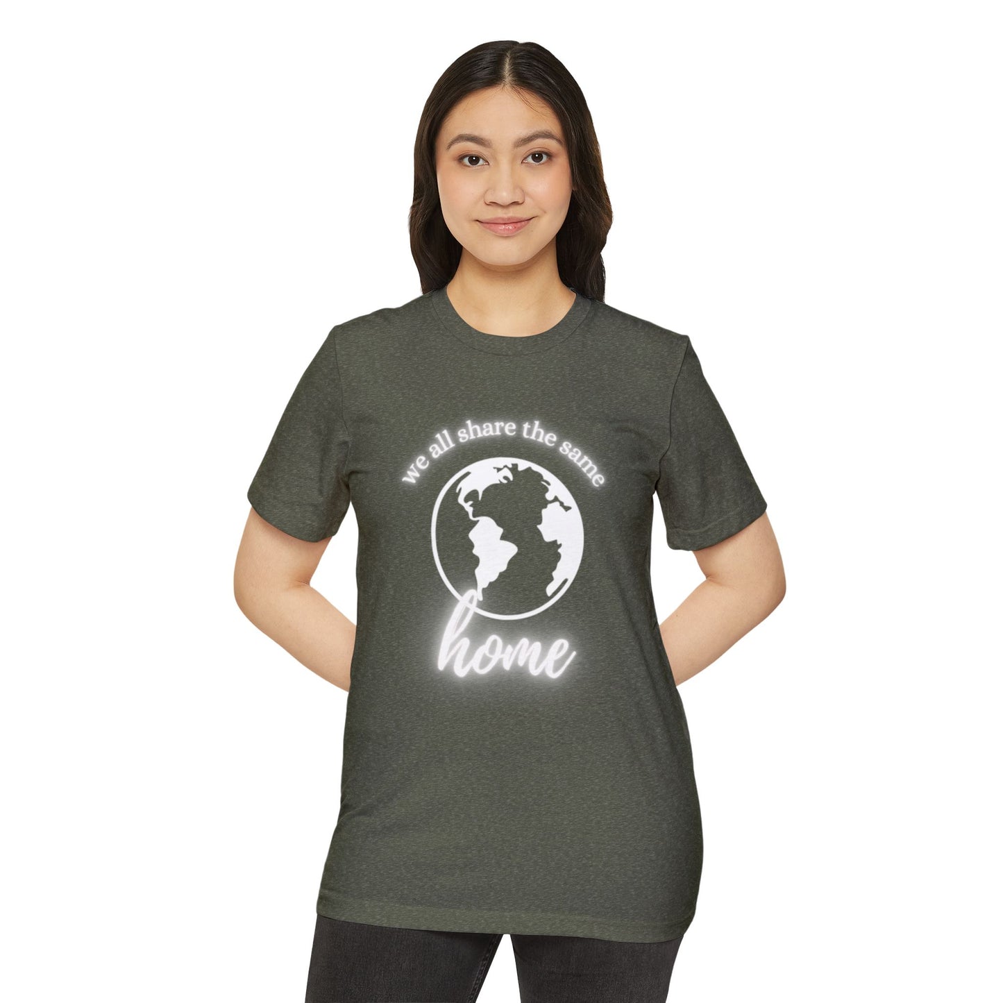 Eco-Friendly Unisex T-Shirt - 'We All Share the Same Home' 🌍 - Sustainable Fashion for Earth Lovers
