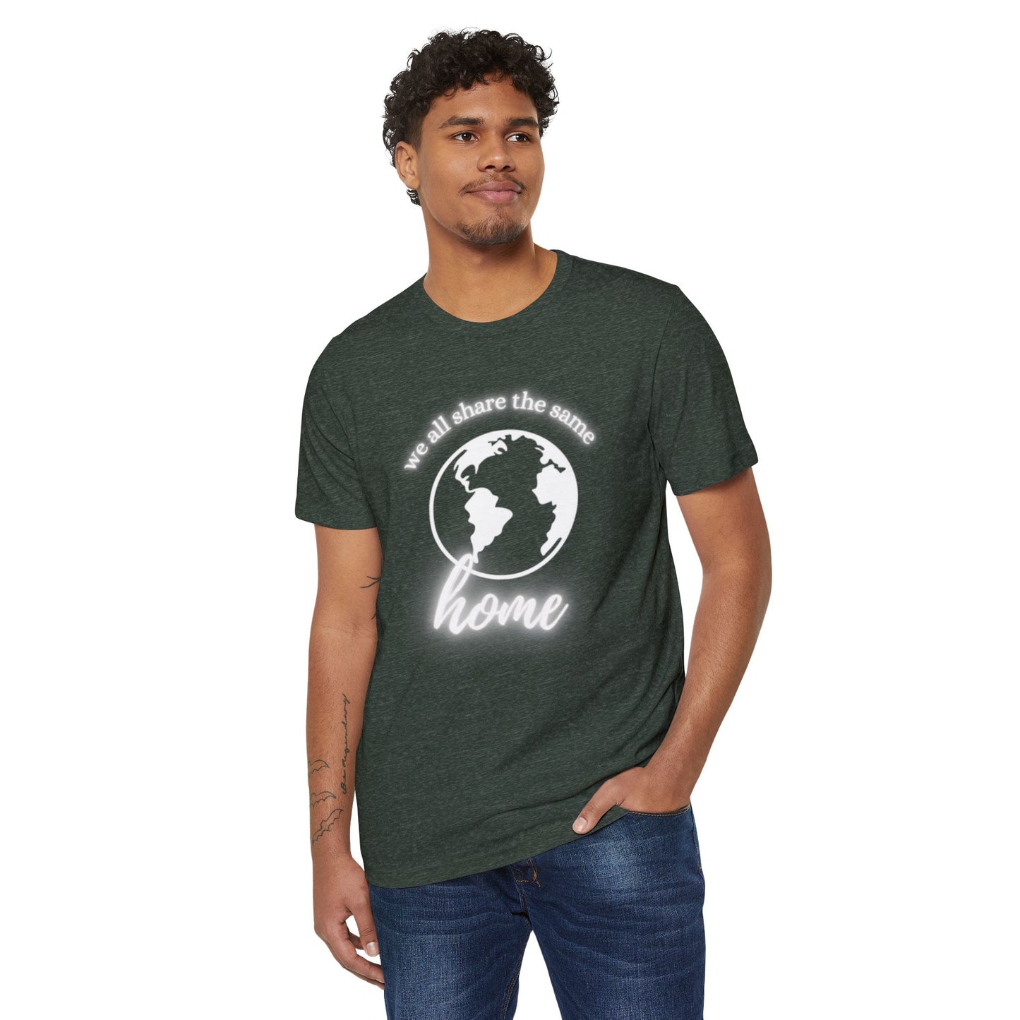 Eco-Friendly Unisex T-Shirt - 'We All Share the Same Home' 🌍 - Sustainable Fashion for Earth Lovers