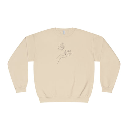 Sign of Hope 🫶🏻 | Cozy Sweatshirt with Message on Back