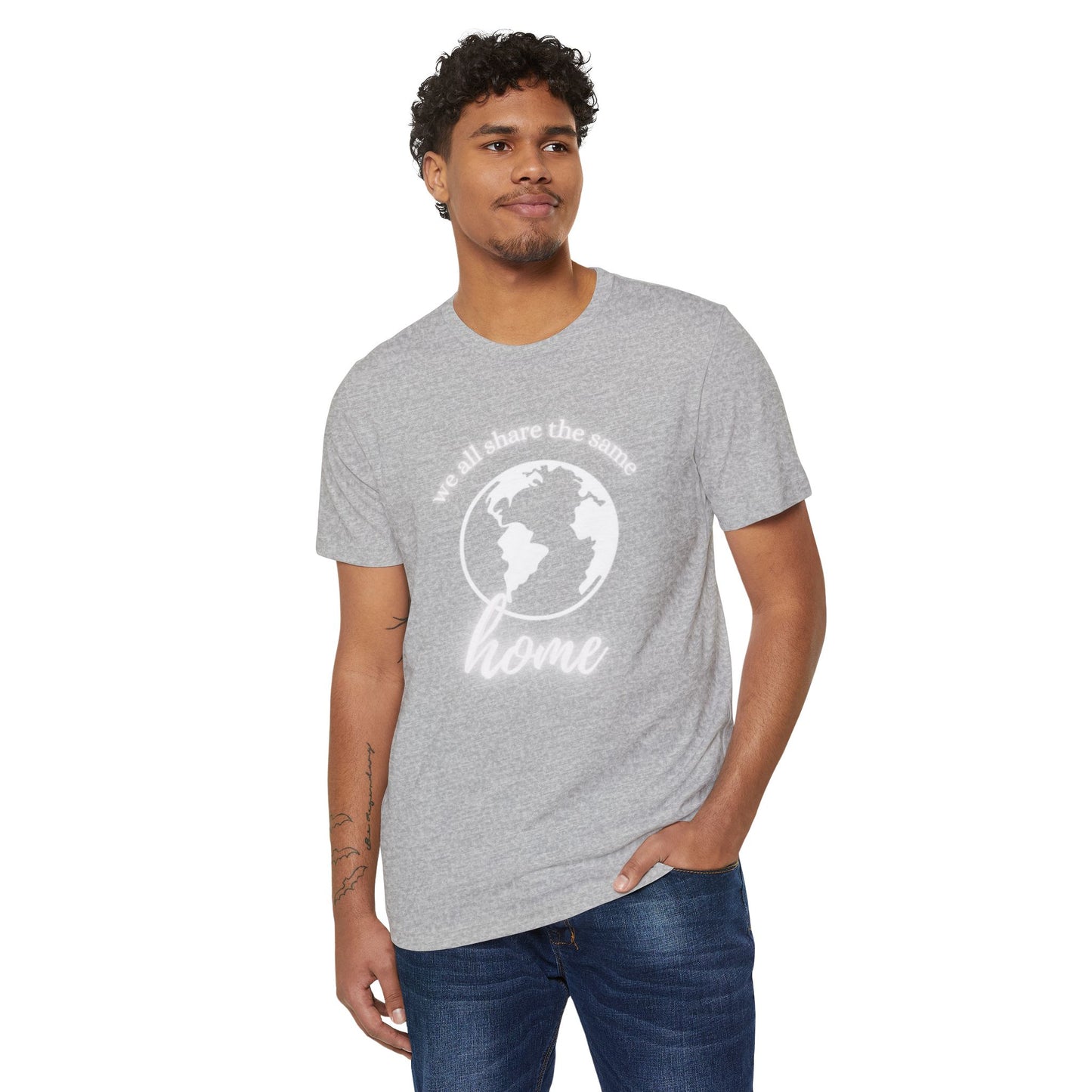 Eco-Friendly Unisex T-Shirt - 'We All Share the Same Home' 🌍 - Sustainable Fashion for Earth Lovers