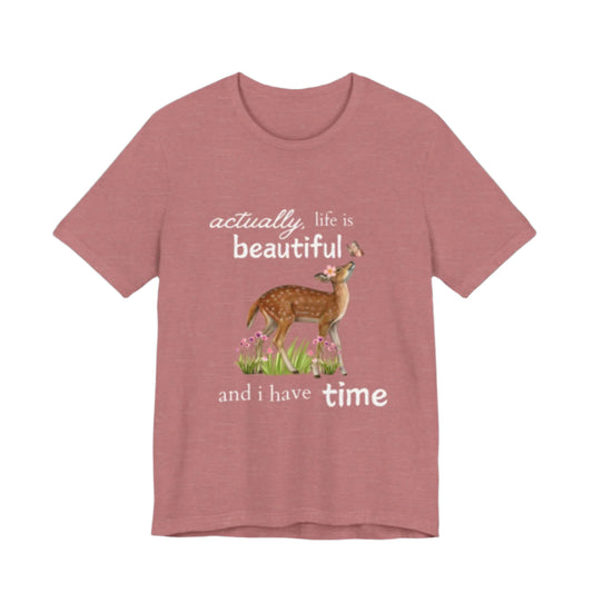 Life is Beautiful 🌷| Comfy Cotton T-Shirt