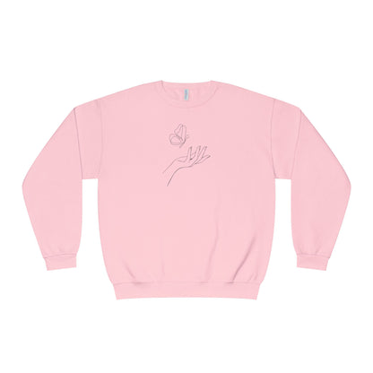 Sign of Hope 🫶🏻 | Cozy Sweatshirt with Message on Back