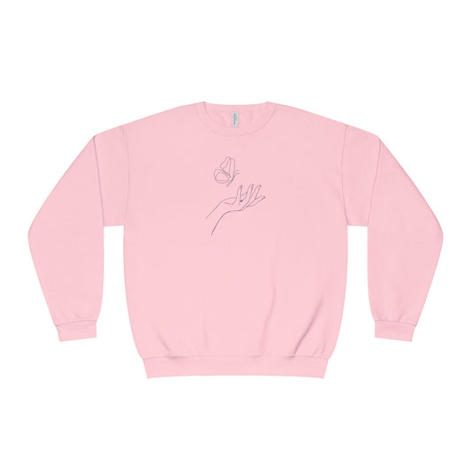 Sign of Hope 🫶🏻 | Cozy Sweatshirt with Message on Back