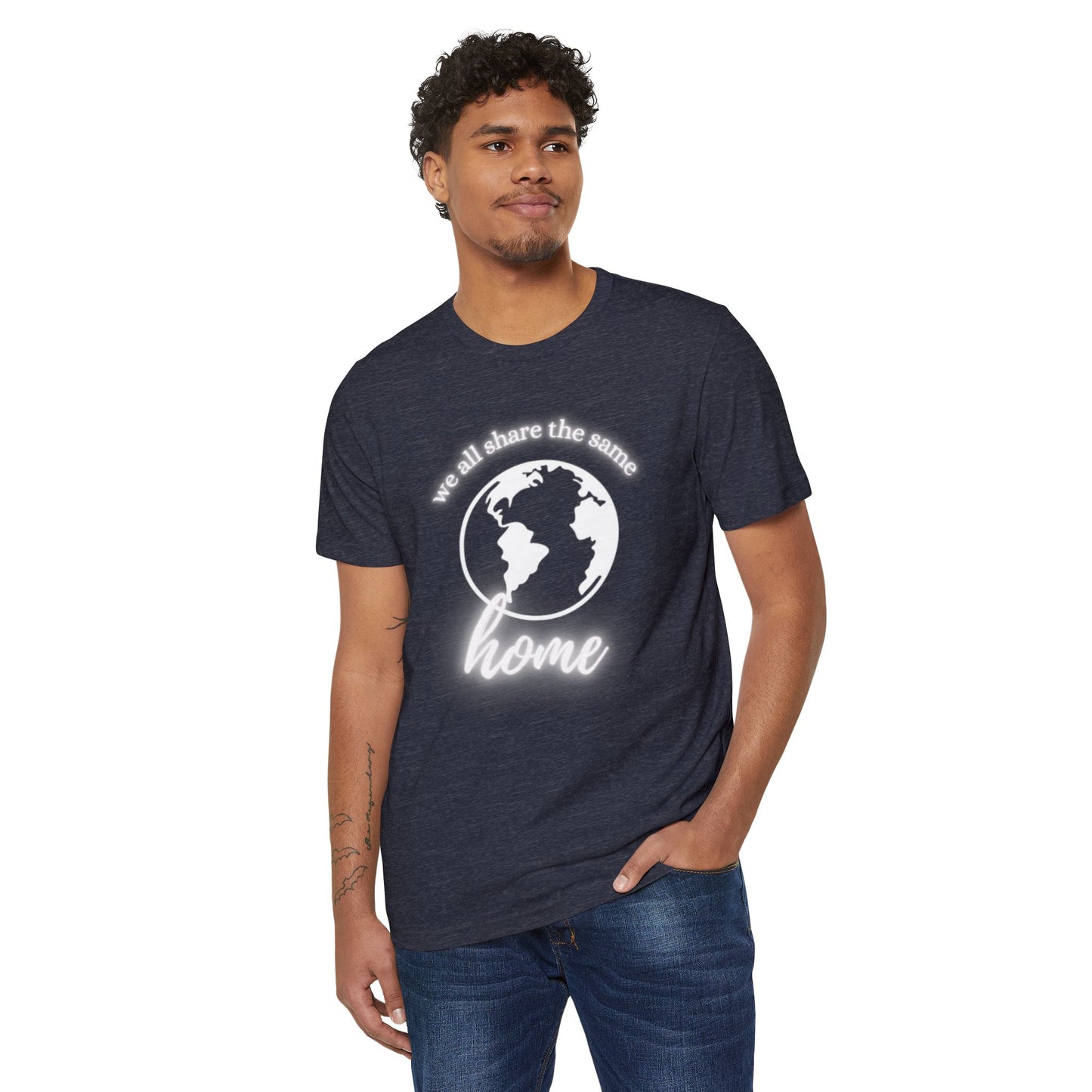 Eco-Friendly Unisex T-Shirt - 'We All Share the Same Home' 🌍 - Sustainable Fashion for Earth Lovers