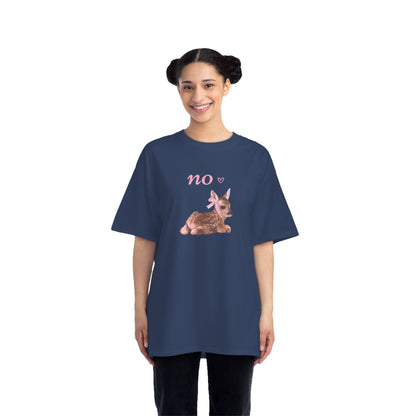 Funny Fawn with Pink Bow girly oversized T-Shirt 🎀