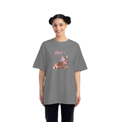 Funny Fawn with Pink Bow girly oversized T-Shirt 🎀